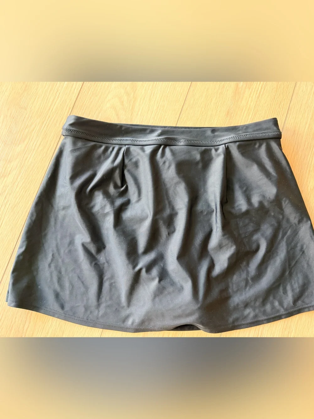 NWT J CREW Black Swim Skirt